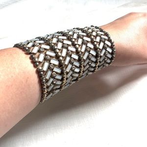 Sparkle Cuff Bracelet with Stretch